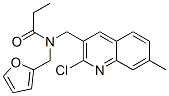 (9CI)-N-[(2-氯-7-甲基-3-喹啉)甲基]-N-(2-呋喃甲基)-丙酰胺结构式_604780-60-1结构式