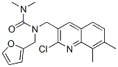 (9ci)-N-[(2-氯-7,8-二甲基-3-喹啉)甲基]-N-(2-呋喃甲基)-N,N-二甲基脲结构式_604781-77-3结构式
