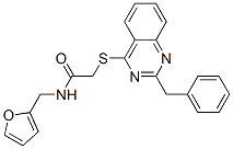 (9ci)-n-(2-呋喃甲基)-2-[[2-(苯基甲基)-4-喹唑啉]硫代]-乙酰胺结构式_604793-36-4结构式