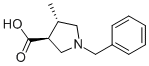 N-苄基吡咯烷-4-甲基-3-甲酸结构式_604798-81-4结构式