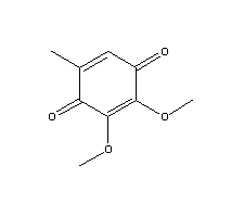 2,3-二甲氧基-5-甲基-1,4-苯醌结构式_605-94-7结构式