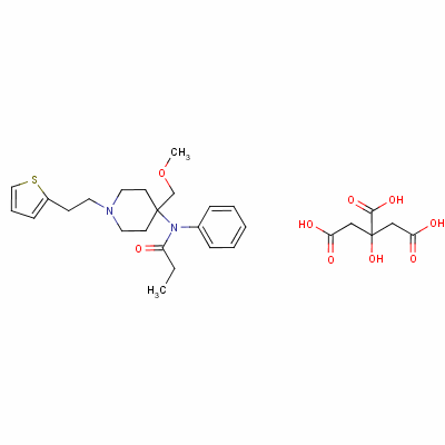 柠檬酸舒芬太尼结构式_60561-17-3结构式