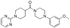 (9ci)-1-(3-甲氧基苯基)-4-[[1-(2-嘧啶)-4-哌啶基]羰基]-哌嗪结构式_605621-27-0结构式