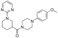 (9ci)-1-(4-甲氧基苯基)-4-[[1-(2-嘧啶)-3-哌啶基]羰基]-哌嗪结构式_605623-75-4结构式