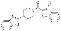 (9CI)-4-(2-苯并噻唑)-1-[(3-氯苯并[b]噻吩-2-基)羰基]-哌啶结构式_606081-91-8结构式