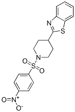 (9CI)-4-(2-苯并噻唑)-1-[(4-硝基苯基)磺酰基]-哌啶结构式_606082-00-2结构式