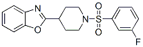 (9CI)-4-(2-苯并噁唑基)-1-[(3-氟苯基)磺酰基]-哌啶结构式_606082-06-8结构式