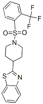 (9CI)-4-(2-苯并噻唑)-1-[[2-(三氟甲基)苯基]磺酰基]-哌啶结构式_606082-12-6结构式
