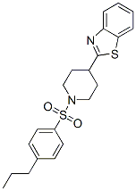 (9CI)-4-(2-苯并噻唑)-1-[(4-丙基苯基)磺酰基]-哌啶结构式_606083-56-1结构式