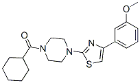 (9ci)-1-(环己基羰基)-4-[4-(3-甲氧基苯基)-2-噻唑]-哌嗪结构式_606088-58-8结构式