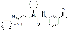 (9CI)-N-(3-乙酰基苯基)-N-[2-(1H-苯并咪唑-2-基)乙基]-N-环戊基-脲结构式_606091-15-0结构式