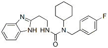 (9CI)-n-[2-(1H-苯并咪唑-2-基)乙基]-n-环己基-n-[(4-氟苯基)甲基]-脲结构式_606091-34-3结构式