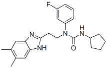 Urea, n-cyclopentyl-n-[2-(5,6-dimethyl-1h-benzimidazol-2-yl)ethyl]-n-(3-fluorophenyl)- (9ci) Structure,606091-56-9Structure