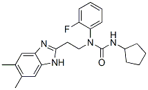 Urea, n-cyclopentyl-n-[2-(5,6-dimethyl-1h-benzimidazol-2-yl)ethyl]-n-(2-fluorophenyl)- (9ci) Structure,606091-57-0Structure