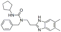 Urea, n-cyclopentyl-n-[2-(5,6-dimethyl-1h-benzimidazol-2-yl)ethyl]-n-(phenylmethyl)- (9ci) Structure,606091-61-6Structure