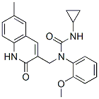 Urea, n-cyclopropyl-n-[(1,2-dihydro-6-methyl-2-oxo-3-quinolinyl)methyl]-n-(2-methoxyphenyl)- (9ci) Structure,606095-08-3Structure