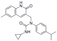 (9CI)-n-环丙基-n-[(1,2-二氢-6-甲基-2-氧代-3-喹啉)甲基]-n-[4-(1-甲基乙基)苯基]-脲结构式_606095-10-7结构式