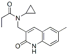 (9CI)-N-环丙基-N-[(1,2-二氢-6-甲基-2-氧代-3-喹啉)甲基]-丙酰胺结构式_606095-24-3结构式