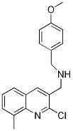 (9ci)-2-氯-n-[(4-甲氧基苯基)甲基]-8-甲基-3-喹啉甲胺结构式_606095-52-7结构式