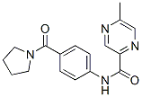 (9CI)-5-甲基-N-[4-(1-吡咯烷羰基)苯基]-吡嗪羧酰胺结构式_606096-83-7结构式