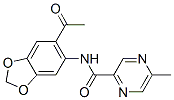 (9CI)-N-(6-乙酰基-1,3-苯并二氧杂环戊烯l-5-基)-5-甲基-吡嗪羧酰胺结构式_606096-86-0结构式