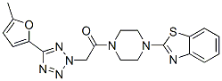 (9ci)-1-(2-苯并噻唑)-4-[[5-(5-甲基-2-呋喃)-2H-四唑-2-基]乙酰基]-哌嗪结构式_606097-26-1结构式