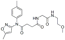 (9ci)-n-[2-[(2-甲氧基乙基)氨基]-2-氧代乙基]-n-(5-甲基-3-异噁唑基)-n-(4-甲基苯基)-丁烷二酰胺结构式_606098-23-1结构式