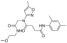 (9ci)-n-(2,4-二甲基苯基)-n-[2-[(2-甲氧基乙基)氨基]-2-氧代乙基]-n-(5-甲基-3-异噁唑基)-丁烷二酰胺结构式_606098-24-2结构式