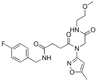 (9ci)-n-[(4-氟苯基)甲基]-n-[2-[(2-甲氧基乙基)氨基]-2-氧代乙基]-n-(5-甲基-3-异噁唑基)-丁烷二酰胺结构式_606098-28-6结构式