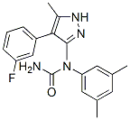 (9CI)-N-(3,5-二甲基苯基)-N-[4-(3-氟苯基)-5-甲基-1H-吡唑-3-基]-脲结构式_606102-09-4结构式