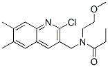 (9CI)-N-[(2-氯-6,7-二甲基-3-喹啉)甲基]-N-(2-甲氧基乙基)-丙酰胺结构式_606102-57-2结构式