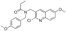 (9CI)-N-[(2-氯-6-甲氧基-3-喹啉)甲基]-N-[(4-甲氧基苯基)甲基]-丙酰胺结构式_606102-89-0结构式