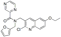 (9CI)-N-[(2-氯-6-乙氧基-3-喹啉)甲基]-N-(2-呋喃甲基)-吡嗪羧酰胺结构式_606103-84-8结构式