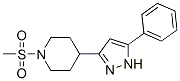 (9ci)-1-(甲基磺酰基)-4-(5-苯基-1H-吡唑-3-基)-哌啶结构式_606103-91-7结构式