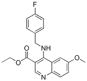 (9ci)-4-[[(4-氟苯基)甲基]氨基]-6-甲氧基-3-喹啉羧酸乙酯结构式_606104-13-6结构式