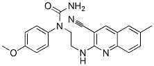 (9CI)-n-[2-[(3-氰基-6-甲基-2-喹啉)氨基]乙基]-n-(4-甲氧基苯基)-脲结构式_606105-34-4结构式