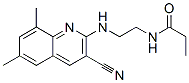 (9CI)-N-[2-[(3-氰基-6,8-二甲基-2-喹啉)氨基]乙基]-丙酰胺结构式_606105-73-1结构式