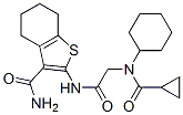(9ci)-2-[[[环己基(环丙基羰基)氨基]乙酰基]氨基]-4,5,6,7-四氢-苯并[b]噻吩-3-羧酰胺结构式_606109-39-1结构式