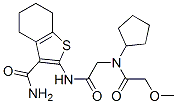 (9ci)-2-[[[环戊基(甲氧基乙酰基)氨基]乙酰基]氨基]-4,5,6,7-四氢-苯并[b]噻吩-3-羧酰胺结构式_606109-49-3结构式