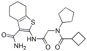 (9ci)-2-[[[(环丁基羰基)环戊基氨基]乙酰基]氨基]-4,5,6,7-四氢-苯并[b]噻吩-3-羧酰胺结构式_606109-57-3结构式
