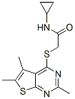 (9ci)-n-环丙基-2-[(2,5,6-三甲基噻吩并[2,3-d]嘧啶-4-基)硫代]-乙酰胺结构式_606113-67-1结构式