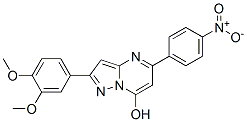(9CI)-2-(3,4-二甲氧基苯基)-5-(4-硝基苯基)-吡唑并[1,5-a]嘧啶-7-醇结构式_606114-57-2结构式