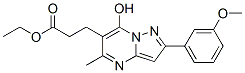 (9ci)-7-羟基-2-(3-甲氧基苯基)-5-甲基-,乙酯吡唑并[1,5-a]嘧啶-6-丙酸结构式_606116-31-8结构式