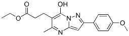 (9ci)-7-羟基-2-(4-甲氧基苯基)-5-甲基-,乙酯吡唑并[1,5-a]嘧啶-6-丙酸结构式_606116-36-3结构式