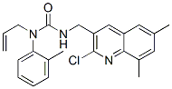 (9ci)-N-[(2-氯-6,8-二甲基-3-喹啉)甲基]-N-(2-甲基苯基)-N-2-丙烯基脲结构式_606116-59-0结构式