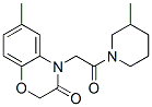 (9ci)-1-[(2,3-二氢-6-甲基-3-氧代-4H-1,4-苯并噁嗪-4-基)乙酰基]-3-甲基-哌啶结构式_606119-46-4结构式