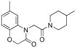 (9ci)-1-[(2,3-二氢-6-甲基-3-氧代-4H-1,4-苯并噁嗪-4-基)乙酰基]-4-甲基-哌啶结构式_606119-47-5结构式