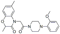 (9ci)-1-[(2,3-二氢-2,6-二甲基-3-氧代-4H-1,4-苯并噁嗪-4-基)乙酰基]-4-(2-甲氧基苯基)-哌嗪结构式_606119-96-4结构式
