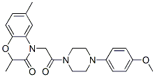(9ci)-1-[(2,3-二氢-2,6-二甲基-3-氧代-4H-1,4-苯并噁嗪-4-基)乙酰基]-4-(4-甲氧基苯基)-哌嗪结构式_606119-97-5结构式