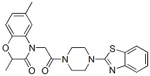 (9ci)-1-(2-苯并噻唑)-4-[(2,3-二氢-2,6-二甲基-3-氧代-4H-1,4-苯并噁嗪-4-基)乙酰基]-哌嗪结构式_606120-07-4结构式